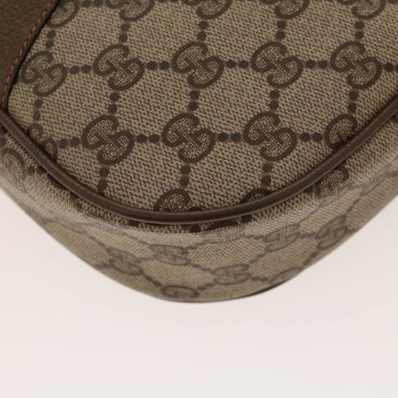 GUCCI GG Canvas Web Sherry Line Clutch Bag Beige Red Green 8901034 Auth 42098 - Picture 7 of 16